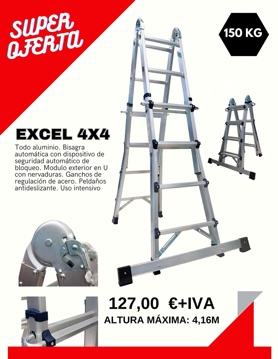 escalera de aluminio excel xen oferta en atualtura