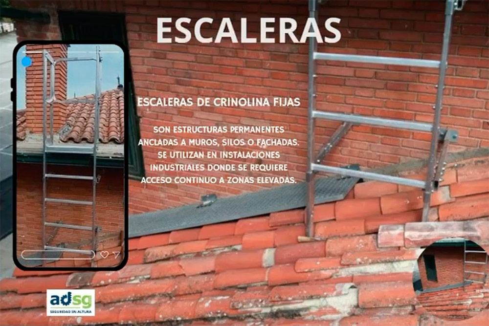 escaleras crinolina rejillas tramex